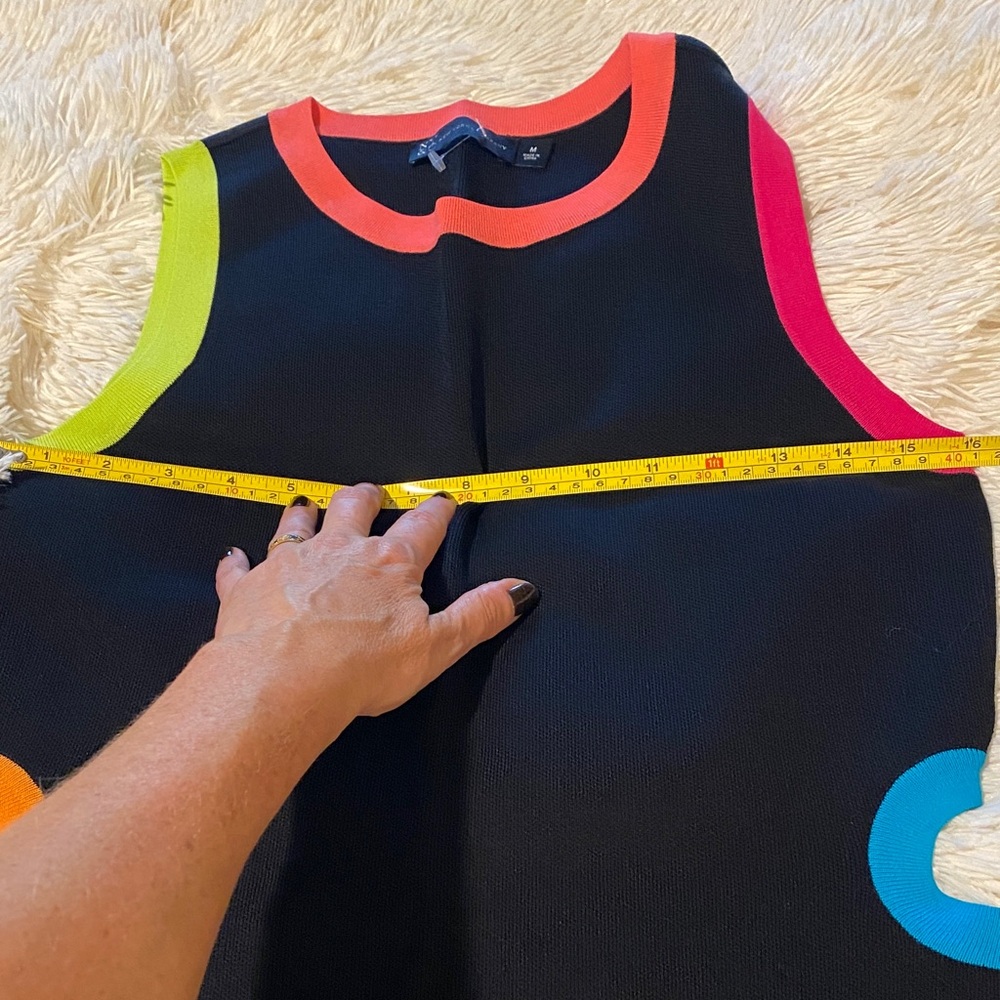 New York & Company Black Dress with Neon Accents. Throwback to the 80’s! - Picture 14 of 14